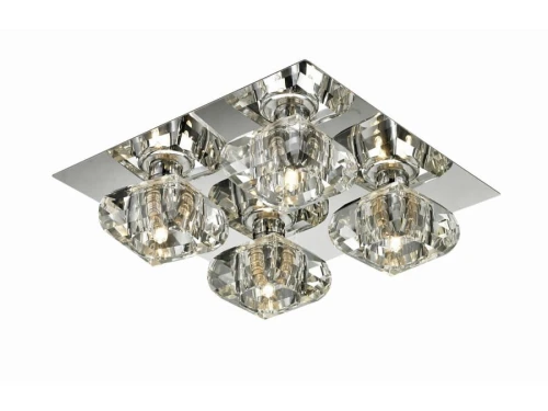 Plafon RUBIC 4 TOP transparentny 4xG9 szer.30cm