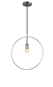 Lampa wisząca Azzardo KRUG chrom 1xE27 wys.115cm