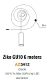 ZIKO GU10 6 METERS BLACK