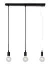 Lampa wisząca Lucide Fix 08408/03/30 Czarna 3xE27