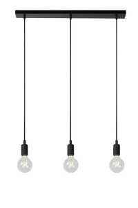Lampa wisząca Lucide Fix 08408/03/30 Czarna 3xE27