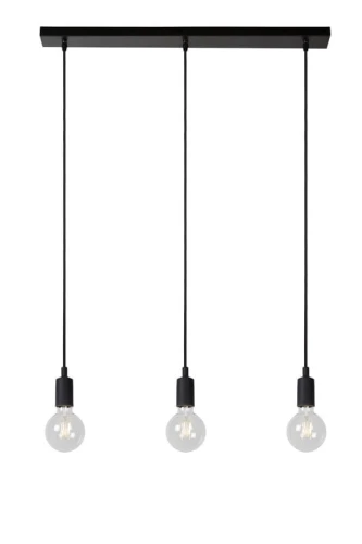 Lampa wisząca FIX 08408/03/30 czarna 3xE27