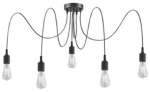 Lampa wisząca Lucide Fix 08408/05/30 Czarna 5xE27