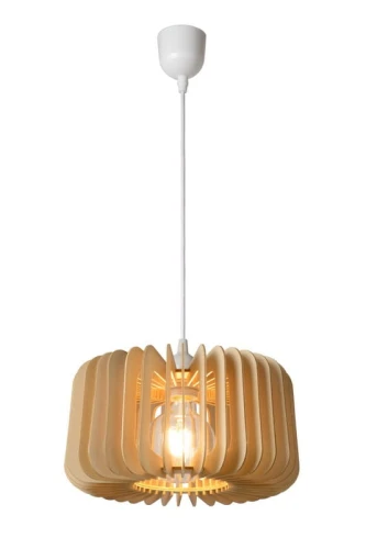 Lampa wisząca ETTA 46406/29/76 drewniany 1xE27 wys.16cm