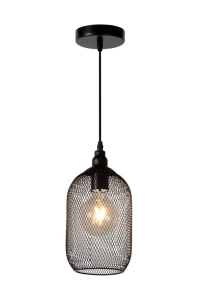 Lampa wisząca Lucide Mesh 43404/15/30 Czarna 1xE27 159cm