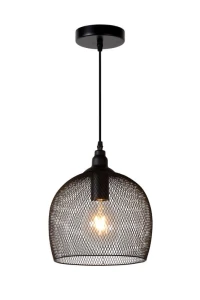 Lampa wisząca Lucide Mesh 43404/22/30 Czarna 1xE27 150cm