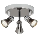 Plafon Brilliant JUPP LED G18334/76 czarny 3xGU10
