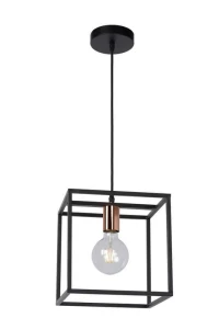 Lampa wisząca Lucide Arthur 08424/01/30 Czarna E27 155cm