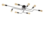 Plafon Lucide Lester 21112/08/30 Czarny 8xE27 Szer.80cm