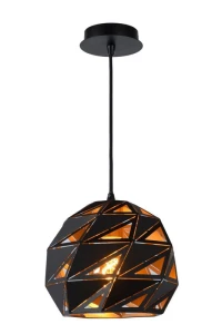Lampa wisząca Lucide Malunga 21415/25/30 Czarna 1xE27 150cm