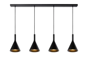 Lampa wisząca Lucide Gipsy 35410/04/30 Czarna 4xE27 159.5
