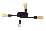 Plafon Lucide Lester 21118/04/30 Czarny 4xE27 Szer.52cm