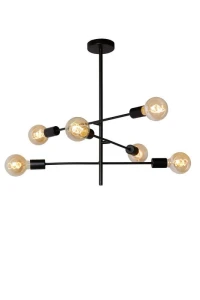 Lampa wisząca Lucide Lester 21119/06/30 Czarna 4xE27 85