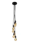 Lampa wisząca Lucide Fix Multiple 08408/07/30 Czarna 7xE27 130cm