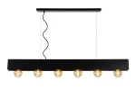 Lampa wisząca Lucide Surtus 30474/06/30 Czarna 6xE27 130cm