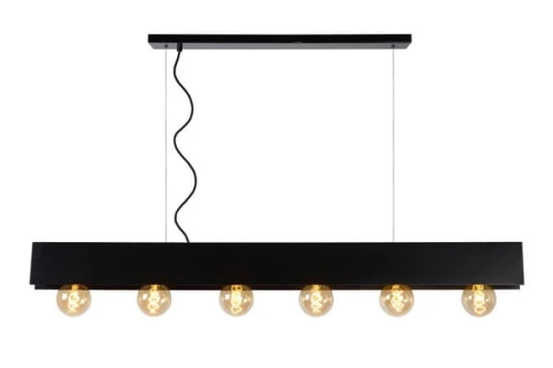 Lampa wisząca SURTUS 30474/06/30 czarna 6xE27 wys.130cm