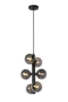 Lampa wisząca Lucide Tycho 45474/06/30 Czarna 6xg9 150cm