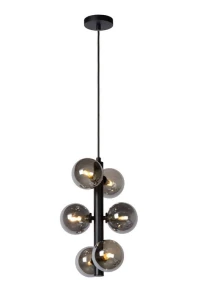 Lampa wisząca Lucide Tycho 45474/06/30 Czarna 6xg9 150cm