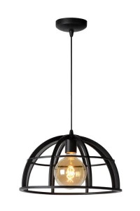 Lampa wisząca Lucide Dikra 76464/01/30 Czarna 1xE27 150cm