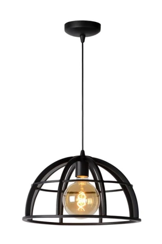 Lampa wisząca DIKRA 76464/01/30 czarna 1xE27 wys.150cm