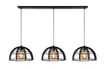 Lampa wisząca Lucide Dikra 76464/03/30 Czarna 3xE27 150cm