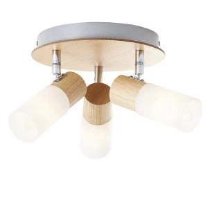 Plafon Brilliant BABSAN 51434/50 drewniany 3xE14