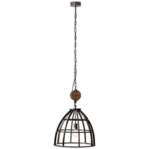 Lampa wisząca Brilliant MATRIX 2 93411/76 czarna 1xE27 wys.160cm