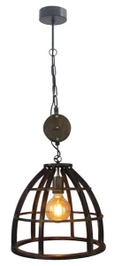 Lampa wisząca Brilliant Matrix 2 HK17186S76 czarna 1xE27 wys.147cm
