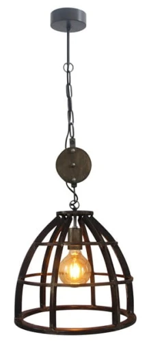 Lampa wisząca Matrix 2 HK17186S76 czarna 1xE27 wys.147cm