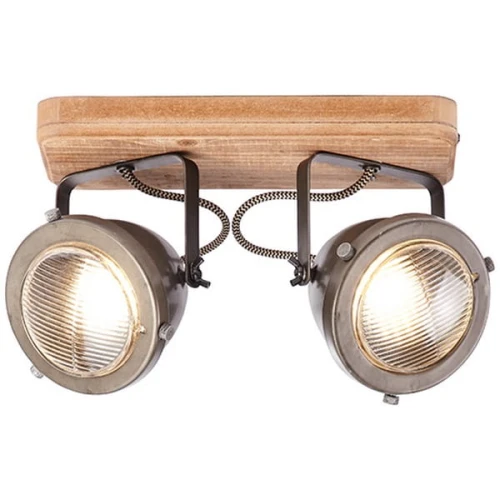 Spot CARMEN WOOD 72029/84 brązowy,wenge 2xGU10