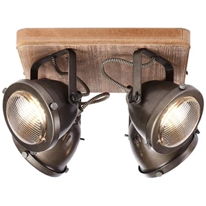 Plafon Brilliant CARMEN Wood 72035/84 brązowy HK14372S06