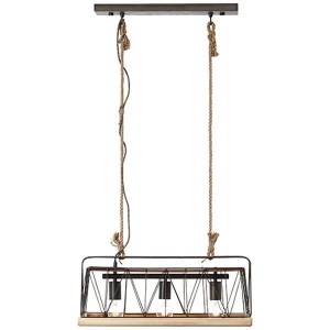 Lampa wisząca Brilliant NARCY 93587/71 szara 3xE27 wys.110cm