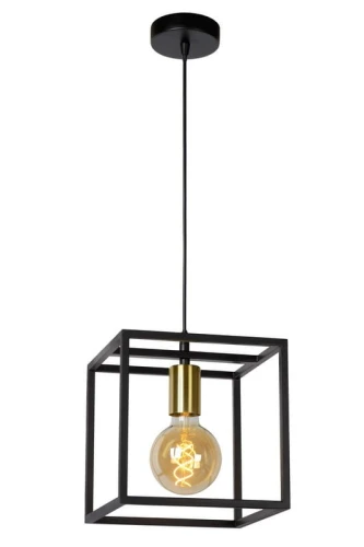 Lampa wisząca RUBEN 00424/01/30 czarna 1xE27 wys.150cm
