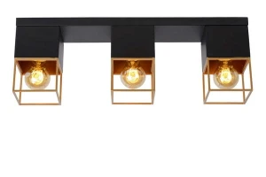 Plafon Lucide Rixt 21120/03/30 Czarny 3xE27 Szer.54cm
