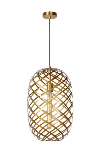 Lampa wisząca WOLFRAM 21417/32/02 mosiądz 1xE27 wys.160