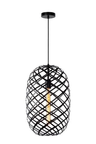 Lampa wisząca WOLFRAM 21417/32/30 czarna 1xE27 wys.160