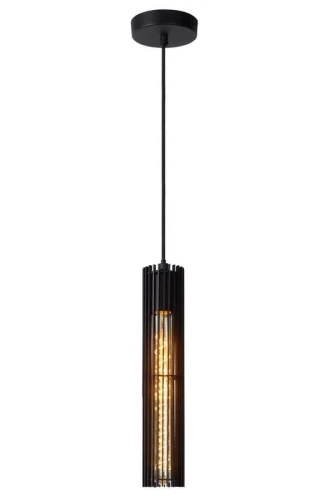 Lampa wisząca LIONEL 73406/01/30 czarna 1xE27 wys.150cm