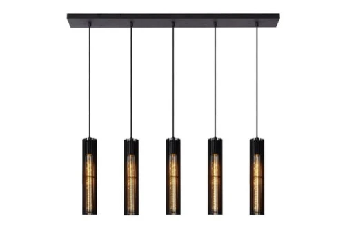 Lampa wisząca LIONEL 73406/05/30 czarna 5xE27 wys.150cm