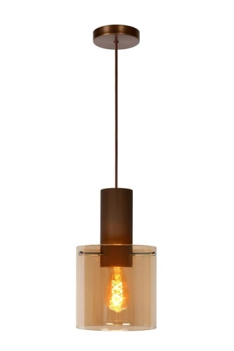 Lampa wisząca TOLEDO 74405/01/62 brązowy wenge 1xE27 wys.165cm