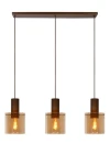 Lampa wisząca Lucide Toledo 74405/03/62 Brązowy Wenge 3xE27 165cm