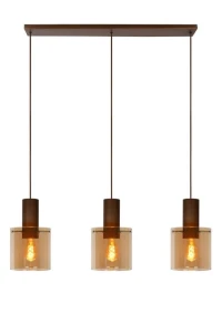 Lampa wisząca Lucide Toledo 74405/03/62 Brązowy Wenge 3xE27 165cm
