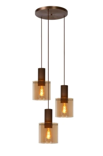 Lampa wisząca TOLEDO 74405/13/62 brązowy wenge 3xE27 wys.165cm