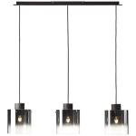 Lampa wisząca Brilliant BETH brązowy wenge 3xE27 wys.122cm