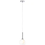 Lampa wisząca Brilliant HADAN srebrna 1xE14 wys.126cm