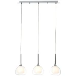 Lampa wisząca Brilliant HADAN srebrna 3xE14 wys.120cm