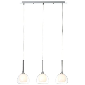 Lampa wisząca Brilliant HADAN srebrna 3xE14 wys.120cm