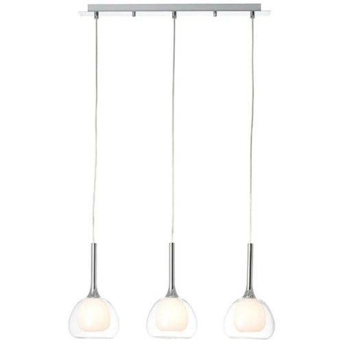 Lampa wisząca HADAN srebrna 3xE14 wys.120cm