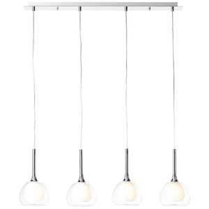 Lampa wisząca Brilliant HADAN srebrna 4xE14 wys.120cm