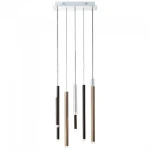 Lampa wisząca Brilliant CEMBALO brązowy wenge 8xLED wys.180cm