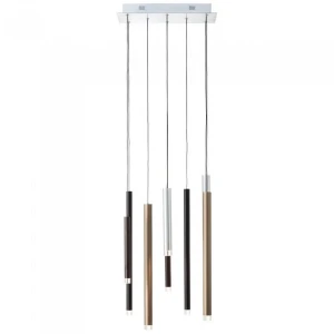 Lampa wisząca Brilliant CEMBALO brązowy wenge 8xLED wys.180cm